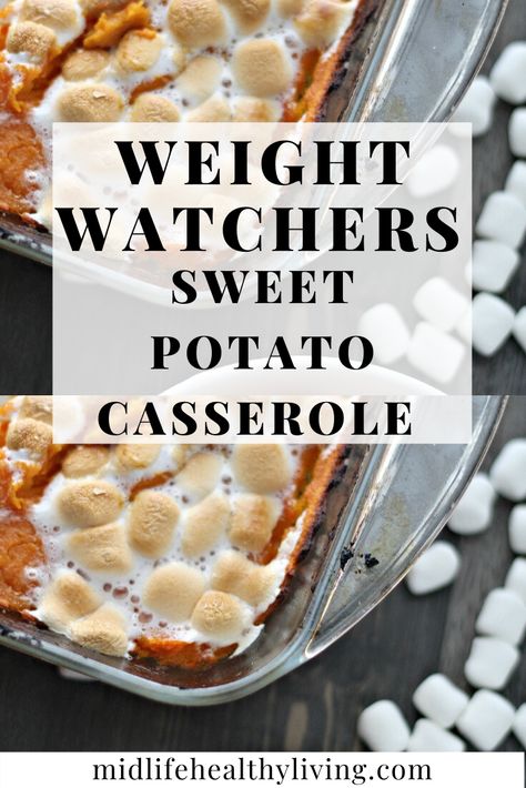 Low Carb Sweet Potato, Weight Watchers Casserole, Sweet Potato Casserole Healthy, Sweet Potatoes Recipe, Baked Sweet Potatoes, Sweet Potato Recipes Casserole, Weight Watchers Recipes Desserts, Fluff Desserts, Stuffed Sweet Potato Healthy