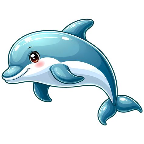 Dolphin Cartoon, Cartoon Dolphin, Backgrounds Free, Free Png, Toddler Activities, Dolphins, Transparent Background, Animals