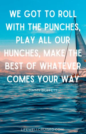 We got to roll with the punches, play all our hunches, make the best of whatever comes your way Jimmy Buffett Quote Jimmy Buffett Lyrics Songs, Jimmy Buffet Lyrics, Roll With The Punches Quotes, Jimmy Buffett Tattoo Ideas, Jimmy Buffett Tattoo, Jimmy Buffet Quotes, Carwash Ideas, Jb Quotes, Jimmy Buffett Lyrics