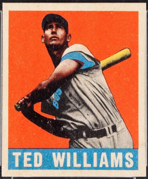 Old Baseball Cards, Ted Williams, Baseball Posters, Baseball Art, Card Print, Vintage Baseball, Baseball Card, Wall Art Pictures, Baseball Players