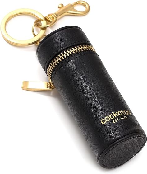 with Keychain Chopstick Holder Keychain,Portable Travel Lipstick Organizer Mini Lip Gloss Suitable for Women Gifts (BLACK) Lipstick Organizer, Chopstick Holder, Lipstick Case, Chapstick Holder, Portable Travel, Leather Zipper, Lip Care, Nappa Leather, Lip Gloss