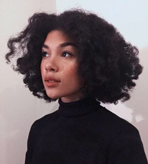 Hair + Skin Curly Hair, Close Up, A Woman, Hair, Black