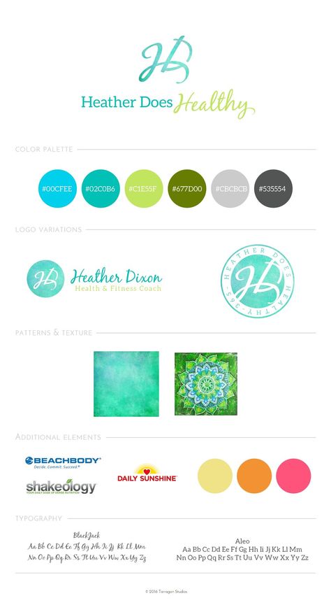 Logo and Brand design for Heather Does Healthy Health and Fitness Coach. Keep Reading to See all of her Beautiful Colorful Bright Logo Variations! #logo #design #feminine #branding Healthy Branding Design, Health Branding Design, Healthy Design, Branding Color Palette Nutrition, Fitness Branding Design Color Palettes, Health Brand, Health Color Palette, Health Coach Brand Color Palette, Logo Variations