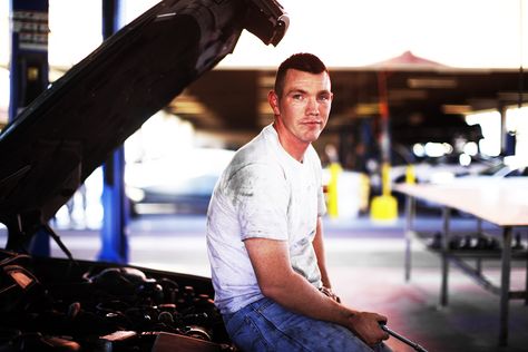 #lifestyle #portraits #mechanic #christiankozowyk Senior Picture Ideas For Guys Mechanic, Mechanic Theme Photoshoot, Mechanic Senior Pictures, Guys Senior Pictures Poses With Car, Car Guy Senior Pictures, Mechanic Photoshoot, Mechanic Photography, Student Portrait, Mechanics Photography