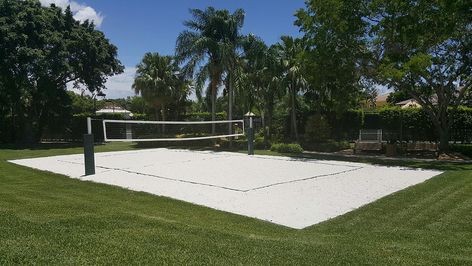 Volleyball Court Backyard, Backyard Volleyball, Beach Volleyball Court, Sand Volleyball, Sand Volleyball Court, Volleyball Court, Backyard Beach, Beach Volley, Beach Tennis