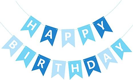 Amazon.com: Waenerec Blue Happy Birthday Banner Sign Happy Birthday Bunting Banner Garland for Kids Boys Baby 1st Birthday Tea Party Decorations Bunting Flag Birthday Party Supplies : Toys & Games 1st Birthday Tea Party, Flag Birthday Party, Blue Happy Birthday, Birthday Tea Party, Happy Birthday Bunting, Banner Garland, Bunting Flag, Birthday Bunting, Tea Party Decorations