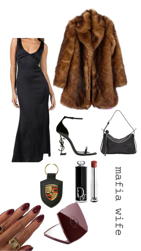 mafia wife aesthetic Old Money Casino Outfit, Italian Mafia Wife Aesthetic, Italian Mafia Outfit, Mafia Wife Costume, Gangster Wife Aesthetic, Mafia Wife Outfit, Mafia Wife Aesthetic, Mafia Costume, Mafia Wife