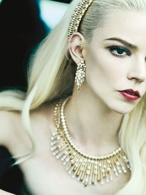 anya taylor joy for vogue hong kong Anya Taylor Joy Vogue, Vogue Hong Kong, Norman Jean Roy, Model Photoshop, Tiffany T, Vogue Men, Ribbon Bracelets, Arrow Earrings, Hand Necklace