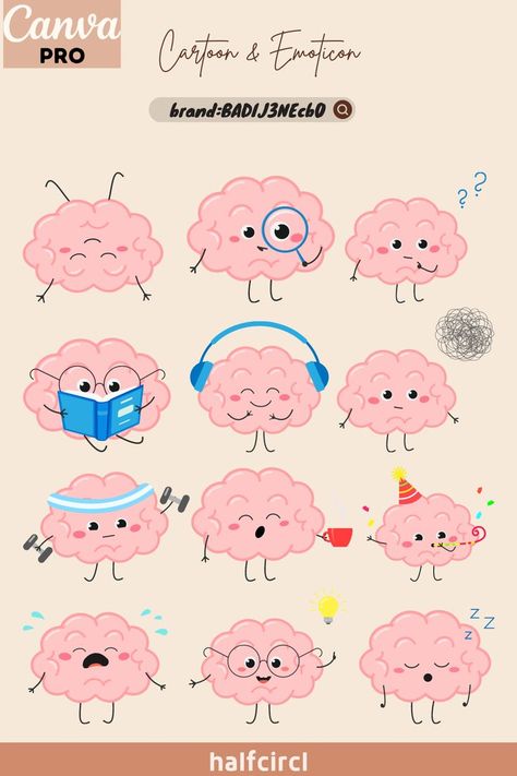 canva pro cute brain cartoon elements keyword Math Canva Elements, Canvas Keyword Elements, Canva Elements Keyword School, Canva School Elements, Canva Cute Elements, Elemen Canva Keyword, Canva Keywords Elements, Brain Cartoon, Canva Stickers