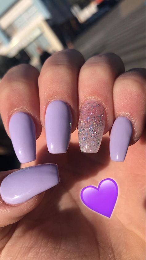 Gel Nails Ideas Purple, Acrylic Nail Designs Purple, Purple Nails For Prom, Purple Coffin Nail Ideas, Short Acrylic Nails Square Spring, Short Plain Nails, Nail Ideas For Spring Acrylic, Christmas Nails Art, Short Coffin Nails Designs