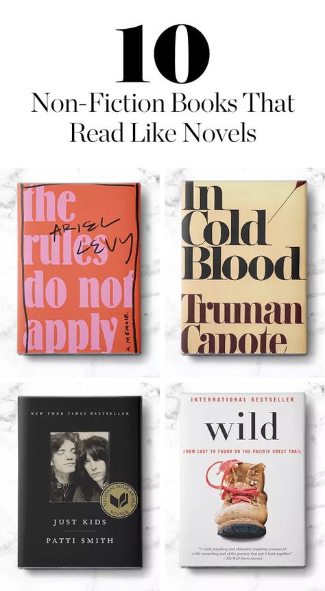 10 Nonfiction Books That Seriously Read Like Novels Best Non Fiction Books, Fiction Books Worth Reading, Non Fiction Books, Big Books, Read List, Reading Rainbow, Reading Material, Self Help Books, E Reader