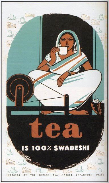 India and Tea Posters from the 40's. Vintage tea adverts. Concept Restaurant, Tea Board, India Poster, Indian Illustration, Flyers Design, Indian Tea, Indian Colours, Tea Biscuits, History Of India