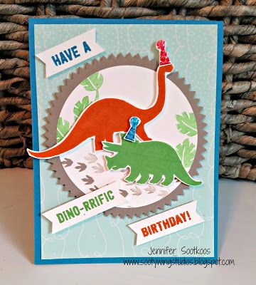 Sootywing Studios: Dino-Rrific!, No Bones About It, Stampin' Up! Birthday card No Bones About It, Dinosaur Cards, Birthday Cards For Boys, Boy Cards, Dino Birthday, Kids Birthday Cards, Dinosaur Kids, Stamping Up Cards, Animal Cards