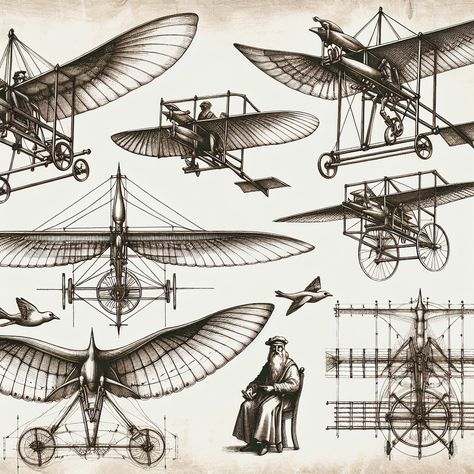 Exploring the Fascinating World of Flight with Leonardo da Vinci Did you know that Leonardo da Vinci designed several flying machines, including an ornithopter inspired by birds' flight? He was truly ahead of his time, showcasing visionary thinking and deep study of aerodynamics. At Angels Vings Inc, we support local artists through our non-profit organization. Help us make a difference by donating at http://angelsVingsinc.org. #LeonardodaVinci #flight #ornithopter #birdsflight #aerodynamics #AngelsVingsInc #donate #supportlocalartists #nonprofit #visionary #mechanicsofflight #aviationdesigns #flyingmachines #art #communitysupport Steampunk Reference, Da Vinci Inventions, Ceiling Mural, Aviation Education, Steampunk Artwork, Ceiling Murals, Support Local Artists, Bad To The Bone, Non Profit Organization