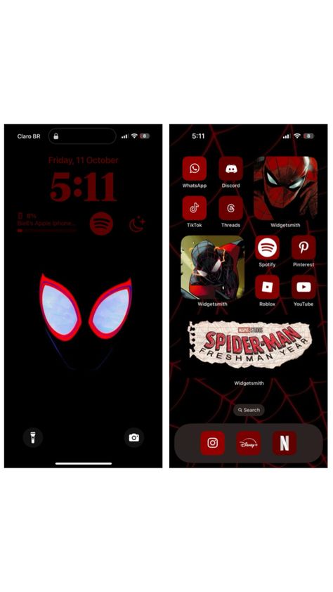 #layout #spiderman #red #aestheticwallpaper #aesthetic #iphone Spiderman Homescreen, Iphone Homescreen Wallpaper, Iphone Layout, Homescreen Wallpaper, Aesthetic Iphone, Marvel Studios, Aesthetic Wallpapers, Apple Iphone, Spiderman