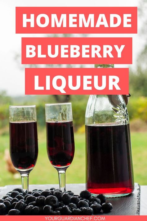 Homemade blueberry liqueur Blueberry Drinks Alcohol, Blueberry Liquor, Homemade Liqueur, Homemade Liqueur Recipes, Blueberry Drinks, Flavored Liquor, Christmas Drinks Recipes, Cordial Recipe, Homemade Alcohol