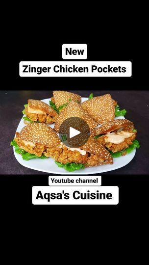 845K views · 30K reactions | Zinger Chicken Pocket Sandwich 2024 Recipe on youtube channel Aqsa's Cuisine link in bio
.
#sandwich #AqsasCuisine #fajita #chickenpockets #chickensandwich #iftar #ramadan #easysnacks #viral #newsnacks #snacks #easyrecipes #chickenfajita #pizza #shawarma #roll #burger #cooking #food #indianfood #pakistanifood #arabicfood #gharka #homemade #trending #instafood #lunchboxideas #partyplatter #dawatrecipes #friedchicken | AQSA'S CUISINE | Atif Aslam · Tajdar-E-Haram Zinger Chicken, Chicken Pocket, Chicken Pockets, Atif Aslam, Pakistani Food, Party Platters, Chicken Fajitas, Chicken Sandwich, Arabic Food