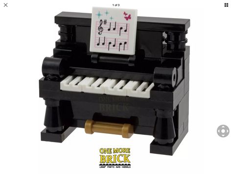 Lego Piano, Lego Music, Plastic Bricks, Easy Lego Creations, Minecraft Lego, Instructions Lego, Lego Furniture, Lego Buildings, Lego Display