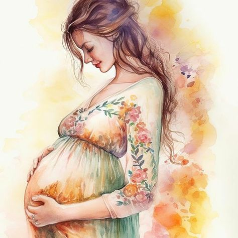 Pregnancy Art, Mother To Be, Soft Watercolor, Be Love, Pattern Store, Mothers Love, Counted Cross Stitch Patterns, Counted Cross Stitch, Color Splash