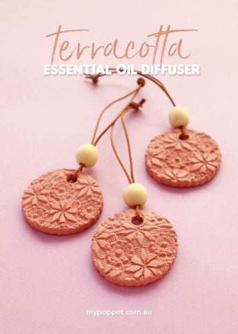 DIY Terracotta Essential Oil Diffuser & Car Air Freshener | My Poppet Makes Diy Car Diffuser Essential Oils, Diy Car Diffuser, Craft Fair Vendor, Car Diffuser Essential Oils, Diy Air Freshener, Easy Handmade Gifts, Easy Handmade, Terracotta Clay, Car Fragrance