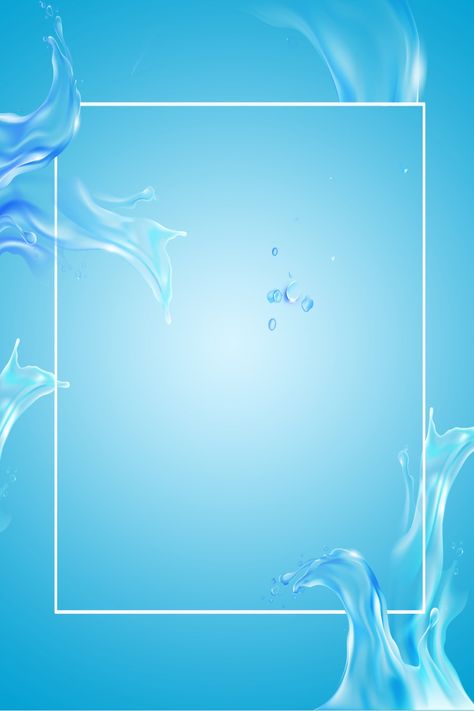 World Water Day Creative Water H5 Poster Background Psd Download Water Conservation Poster, Background Air, World Environment Day Posters, World Wetlands Day, Water Drop Vector, Environmental Posters, Background Psd, Water Frame, Plan Image