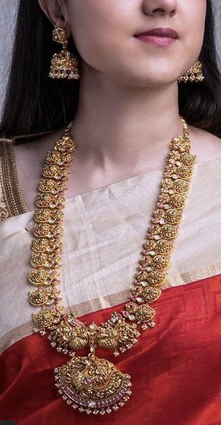 Latest Harams Gold, Trending Long Chains Gold, Antique Mango Haram Designs, Mango Mala Jewellery Gold Latest, New Model Gold Haram Designs, One Gram Gold Jewellery With Price Long Haram, Long Haram Gold Jewellery Designs Antique, Kasulaperu Jewellery Indian Latest, Mango Haaram Designs Gold