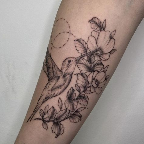 30+ Awesome Hummingbird Tattoo Ideas: Meaning, Symbolism & Cost - 100 Tattoos Hummingbird Sleeve Tattoo Women, Hummingbird And Honeysuckle Tattoo, Hummingbird Thigh Tattoo, Hummingbird Tattoo With Flowers, Tattoo Ideas Meaning, Hummingbird Tattoo Meaning, Hummingbird Tattoo Ideas, Hummingbird Flower Tattoos, Honeysuckle Tattoo