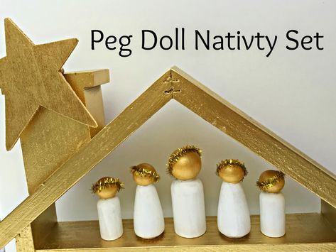 Nativity Set Diy, Peg Nativity, Peg Doll Nativity, Nativity Peg Doll, Christmas Worksheets, Creative Tutorials, Valentine Diy, Nativity Sets, Paper Birds