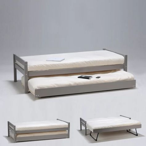 Pop Up Trundle Bed, Pop Up Trundle, Trundle Mattress, Beds For Small Spaces, Daybed With Trundle, Folding Beds, Guest Bed, Trundle Bed, Single Bed