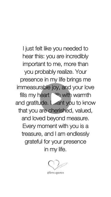 Love Quotes on Instagram: "✨ I am so blessed to have you in my life ✨  #lovequotesforher #explorepage✨ #reels #couplegoals" Blessed To Have You In My Life, I Am So Blessed, Love Scrapbook, Quotes On Instagram, I Am Blessed, Grateful For You, Love Quotes For Her, In My Life, Couple Goals