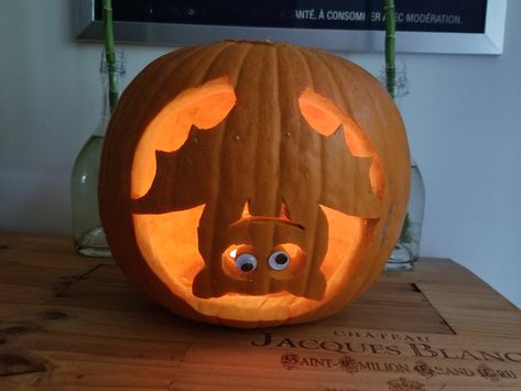 Bat Jack O Lantern Ideas, Bat Jack O Lantern, Jack O Lantern Ideas, Hanging Bat, Lantern Ideas, Haunted Halloween, Carving Ideas, Halloween Haunt, Jack O