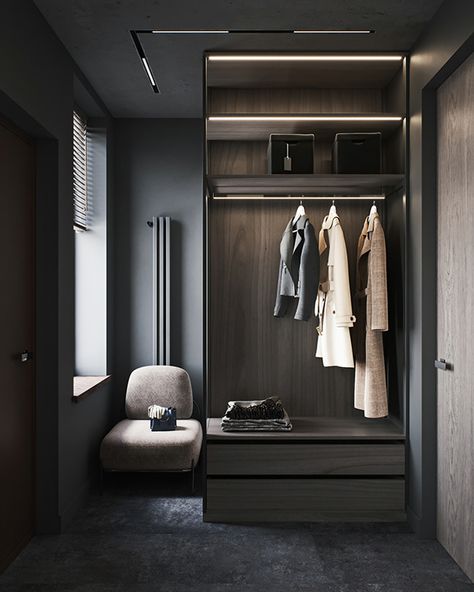 RICH ART CLUB on Behance Wardrobe Design Sliding Doors, Aesthetic Wardrobe Closet, Modern Wardrobe Design Sliding Doors, Organization Wardrobe, Modern Wardrobe Design, Wardrobe Organization, Aesthetic Wardrobe, Wardrobe Aesthetic, Hotel Room Interior