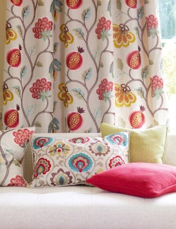 Barn Bedrooms, Curtain Inspiration, Jane Churchill, Fabric Curtains, Paradise Garden, Fabric Inspiration, Interior Architect, Curtain Designs, Chic Home