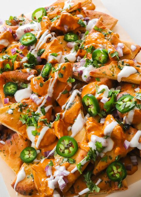 » Butter Chicken Nachos Volcano Chicken, Cava Copycat, Chipotle Chicken Copycat, Cheese Fatayer, Crazy Feta, Stuffed Breadsticks, Chipotle Salmon, Stuffed Pita, Cilantro Butter