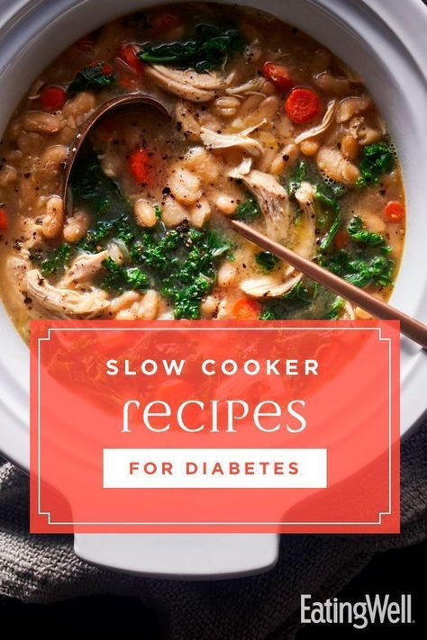 Diabetic Slow-Cooker & Crockpot Recipes Prediabetic Crockpot Recipes, Dash Diet Recipes Crockpot, Vegetarian Crockpot Recipes, Foods Healthy, Healthy Recipes For Diabetics, Food And Nutrition, Crockpot Cooking, Dash Diet, Low Glycemic