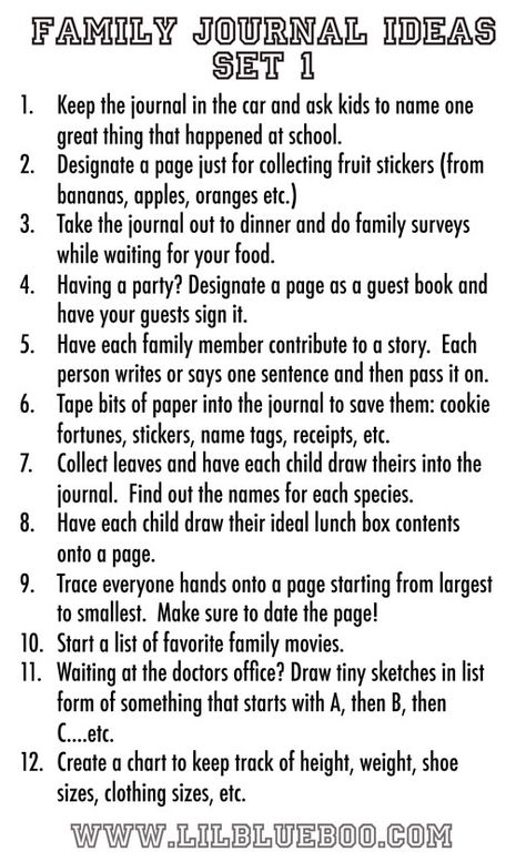 Creating a Family Journal...take it to restaurants, leave in the car, make lists and collaborate  #theliljournalproject  Visit post to see sample pages! How To Bullet Journal, Family Journal, Journal Project, Family Home Evening, Book Book, Family Night, Journals & Planners, Family Memories, Smash Book