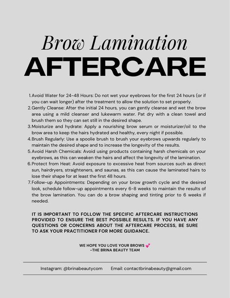 What Is A Brow Lamination, Brow Aftercare, Mircoblading Eyebrows, Lashes Tutorial, Esthetician Marketing, Brow Serum, Mild Cleanser, Brow Lash, Brow Lamination