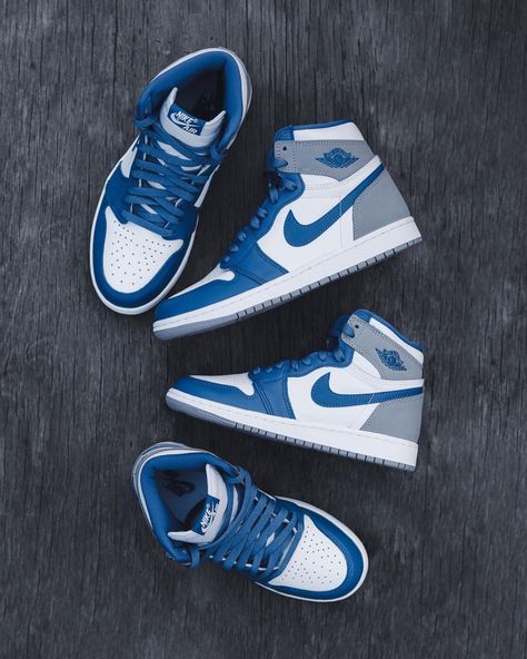 Air Jordan 1 Retro High Og True Blue, Jordan 1 Blue And Grey, New Jordans 2023, Tenis Jordan 1, True Blue Jordan 1, Air Jordan 1 True Blue, Jordan 1 True Blue, Jordan True Blue, Tennis Jordan