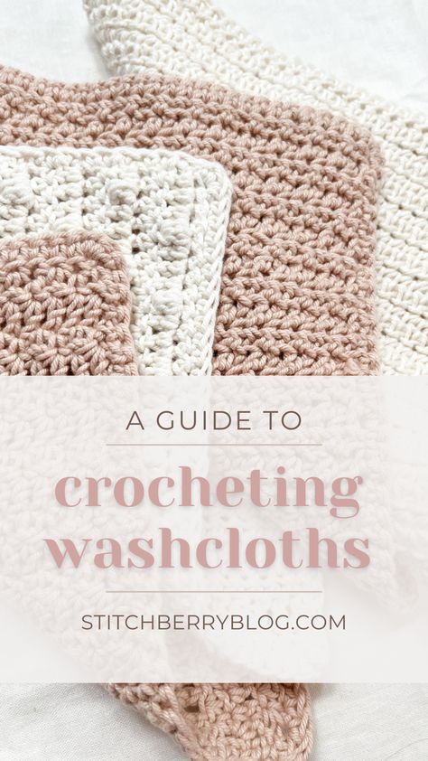 In this blogpost, you will find everything you need to know to crochet your first washcloth! From what yarn to use, pattern ideas (plus 9 free crochet washcloth pattern!), along with how to care for your crochet washcloths! How to crochet washcloths | free crochet washcloth pattern | tips for crocheting washcloths | care instructions for crochet washcloths Crochet Face Cloth Free Pattern Easy, Crochet Face Cloth Pattern, Face Cloth Crochet Pattern, Crocheting Washcloths, Free Washcloth Crochet Patterns, Crochet Face Cloth Free Pattern, Crochet Face Cloth, Knitting Towels, Crocheted Washcloths