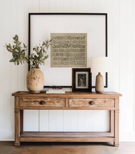 𝐏𝐑𝐈𝐍𝐓𝐀𝐁𝐋𝐄 𝐀𝐑𝐓 Vintage Console Table Set, Console Table Wall Print, Modern Traditional, Antique Decor, DIGITAL DOWNLOAD Download the files and print them by yourself at home, print shop or an online printing service. I recommend at least 280, 300+ gr textured paper for high quality. IMPORTANT NOTES ** Only digital files included. ** No physical item will be shipped. ** The image above shows you what the design looks like after printed and framed. ** Colors may vary slightly depending Wood Entry Way Tables, Console Table Photo Wall, Console Table With Two Lamps, Tv Console Table Decorating, Console Table Decorating Modern, Entry Hall Decor, Console Table Wall, Diy Entry Table, Console Table Set