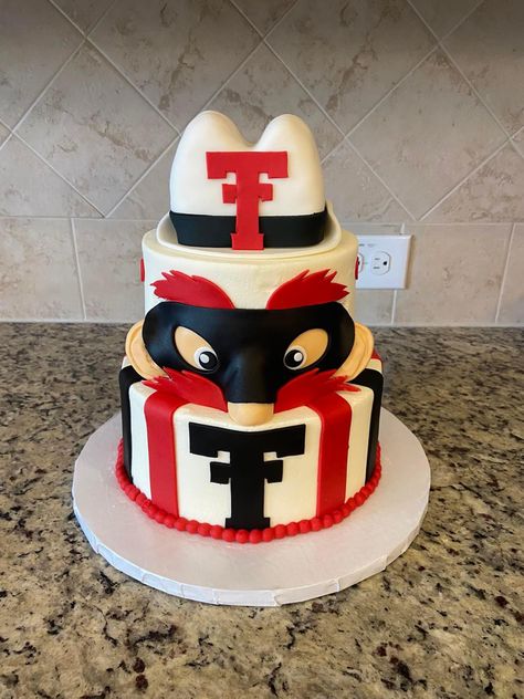 Texas Tech Grooms Cake, Texas Tech Cake, Texas Tech, Grooms Cake, Birthday Cake, Texas, Cake, Birthday