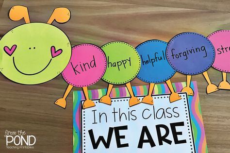 Word-a-pillar | From the Pond Grade Rr Activities, English Board Decoration Ideas, Class Decor Ideas, Kindness Chart, Class Decoration Ideas, Nursery Class Decoration, Classroom Decoration Ideas, Classroom Setup Elementary, Soft Board Decoration