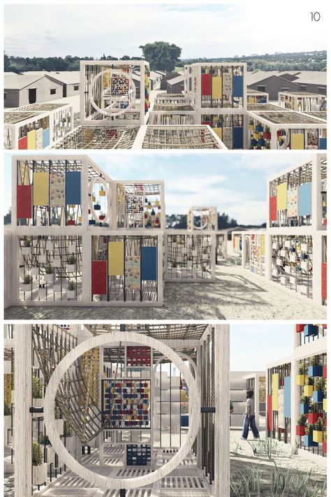 Designing resourceful playgrounds in refugee camps Playground Architecture Design, Educational Playground, Playground Architecture, Playful Architecture, Play Architecture, Condominium Architecture, Social Housing Architecture, Urban Spaces Design, Modern Playground