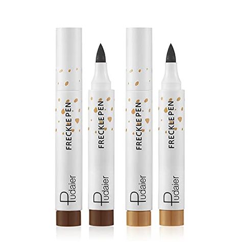 Freckle Pen 2 Colors Waterproof Lasting Natural Like Face Freckle Makeup Pen 2 Pcs 0.17 Fl Oz Freckle Makeup, Freckle Pen, Freckles Makeup, Makeup Pen, 2 Colours, Beauty And Personal Care, Pen, Personal Care, Thing 1