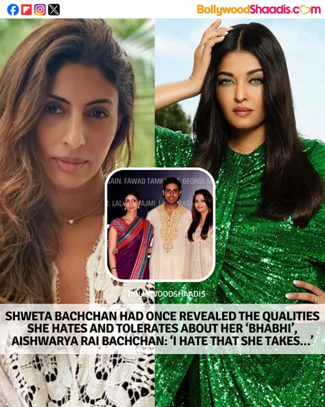 Shweta Bachchan, Bachchan Family, Sanjay Leela Bhansali, Nicky Hilton, Bollywood Couples, Aishwarya Rai Bachchan, Family Feud, Just She, Eva Longoria