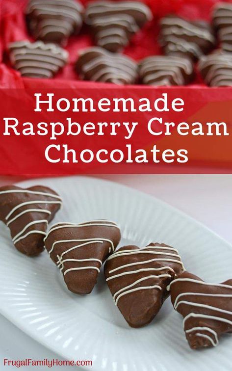 Candy Molds Recipes, Homemade Chocolate Candy, Home Chocolate, Filled Candy, Easy Candy Recipes, Chocolate Candy Recipes, Raspberry Cream, Candy Truffles, Cream Candy