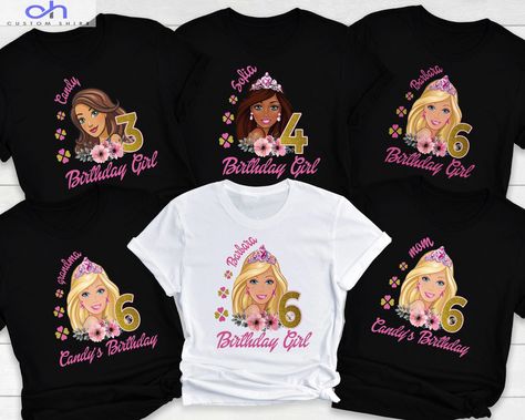 Barbie Birthday Shirt, Barbie Birthday Party, Nice Comments, Barbie Birthday, Birthday Girl Shirt, My Son Birthday, Display Picture, Girl Shirt, Sons Birthday