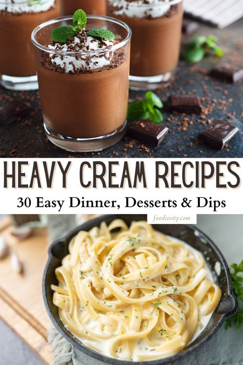 Powdered Heavy Cream Recipes, Healthy Heavy Cream Recipes, Using Heavy Cream Recipes, Recipe For Heavy Cream, Baking With Heavy Cream, Recipes With Chicken And Heavy Cream, Recipes For Heavy Cream, Deserts Using Heavy Whipping Cream, Recipes With Heavy Cream Dessert