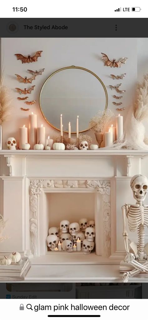 Pink Halloween Bathroom Decor, Pink Halloween Porch Decor, Pink Halloween Living Room, Feminine Halloween Decor, Pink Halloween Decor, Halloween Bathroom Decor, Halloween Living Room, Fall Farm, Halloween Bathroom