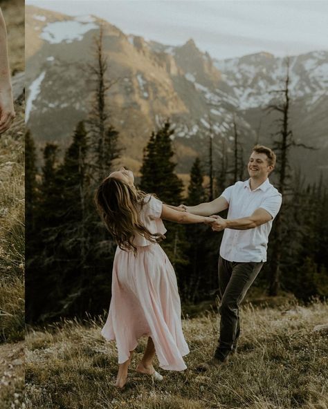 Rocky Mountain National Park engagement🏔️🌙 Parker + Sam are two peas in a pod who loveeee to have all the fun together!! So playful, sarcastic, and joys to be around!!! I have known Parker for forever and I am SO grateful to be photographing this wedding in the summer🥹🫶🏼 We had SO MUCH FUN driving around RMNP and exploring all the summer beauty of this area!! If these photos resonate with you, you should definitely consider going on an adventure with your fiancé for your engagement photos ... Rocky Mountain National Park Engagement, Going On An Adventure, Two Peas In A Pod, Peas In A Pod, I Am So Grateful, Rocky Mountain National, Rocky Mountain National Park, Summer Beauty, So Grateful